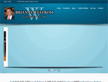 Tablet Screenshot of brianwestromlaw.com